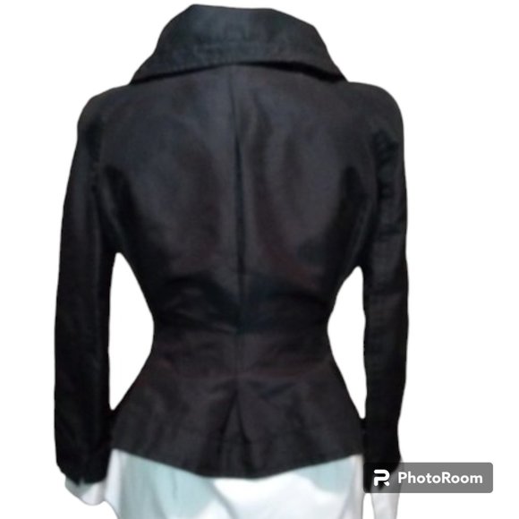 Vintage Giorgio Armani Short Black Jacket Small 4 - Picture 6 of 10